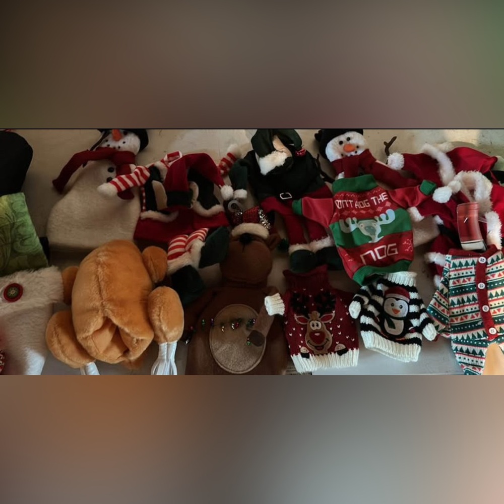 Festive Holiday Wine Bottle Sweaters